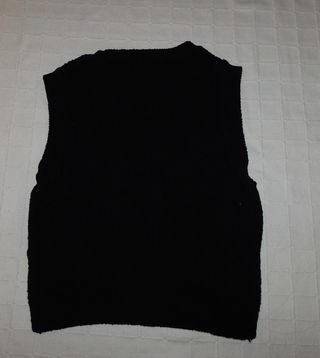 Chaleco de punto negro Stradivarius