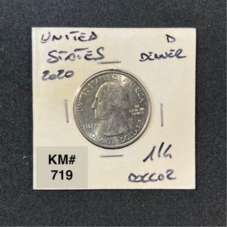 Collectible Coins 1/4 Dollar $ 2020 KM# 719🇺🇸