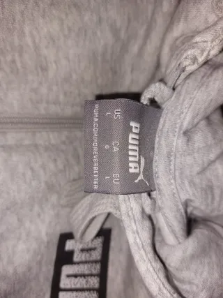 Sudadera Puma Gris con Cremallera