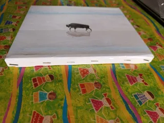 Dipinto Acrilico Bisonte su tela