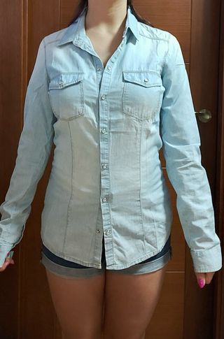 Camisa vaquera Stradivarius Talla S