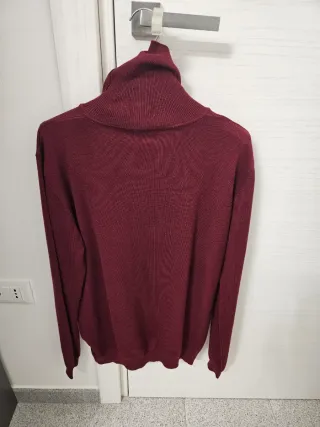 Maglione Sorbino Dolcevita Rosso Taglia M