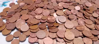 Lote monedas 1, 2 y 5 céntimos