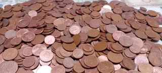 Lote monedas 1, 2 y 5 céntimos