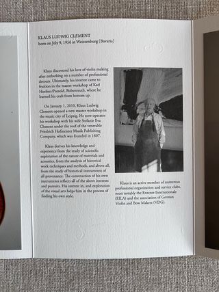 Violín Klaus Ludwig Clement de 3000€ rebajado!