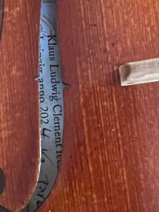 Violín Klaus Ludwig Clement de 3000€ rebajado!