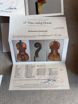 Violín Klaus Ludwig Clement de 3000€ rebajado!