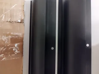 Spoiler aluminio para panel solar, negro