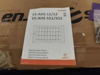 Spoiler aluminio para panel solar, negro