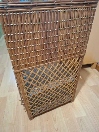 Cajonera mimbre costura