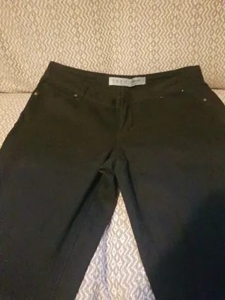 Pantalón negro tela talla 40