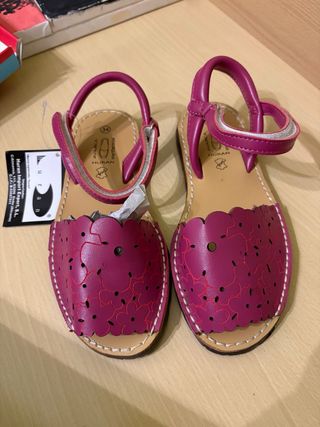 Sandalias Avarca Menorquina Niña Rosa TALLA 34