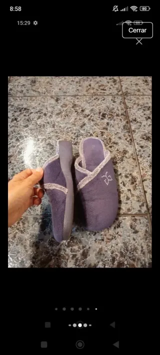 Zapatillas Garzón Moradas Talla 38