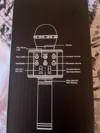 Micrófono KTV Inalámbrico Rosa