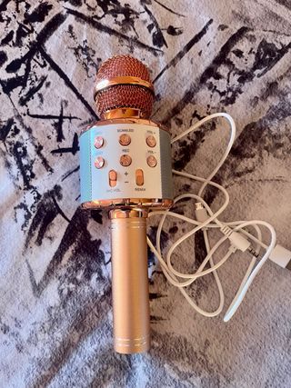 Micrófono KTV Inalámbrico Rosa