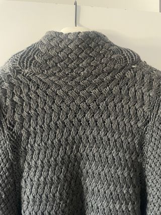 Cappotto Lana Merino Grigio Taglia Unica