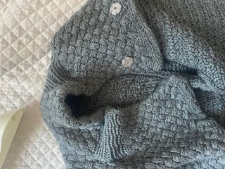 Cappotto Lana Merino Grigio Taglia Unica