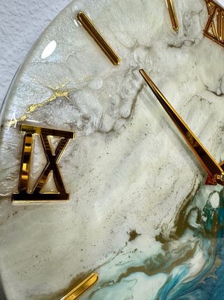 Pack “Reflejos de Esmeralda” – Cuadro + reloj