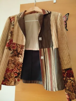Chaquetilla vintage patchwork