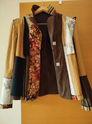 Chaquetilla vintage patchwork