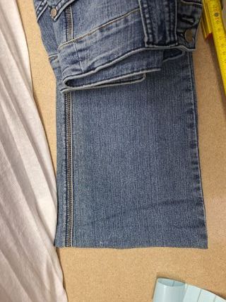 Jeans Donna Bootcut Vita Bassa Tasche Esterne S