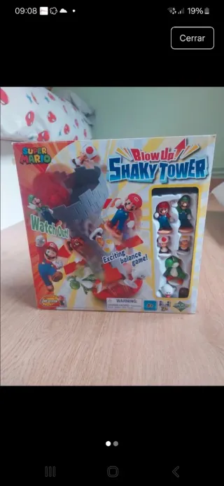 Juego de mesa Super Mario Blow Up! Shaky Tower
