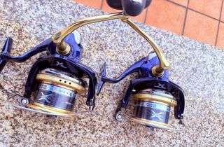 Pareja Carrete Shimano Bulls Eye 9100