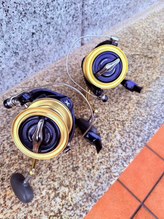 Pareja Carrete Shimano Bulls Eye 9100