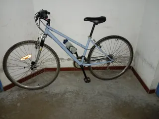 Bicicleta de paseo azul