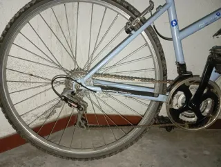 Bicicleta de paseo azul