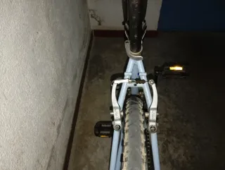 Bicicleta de paseo azul