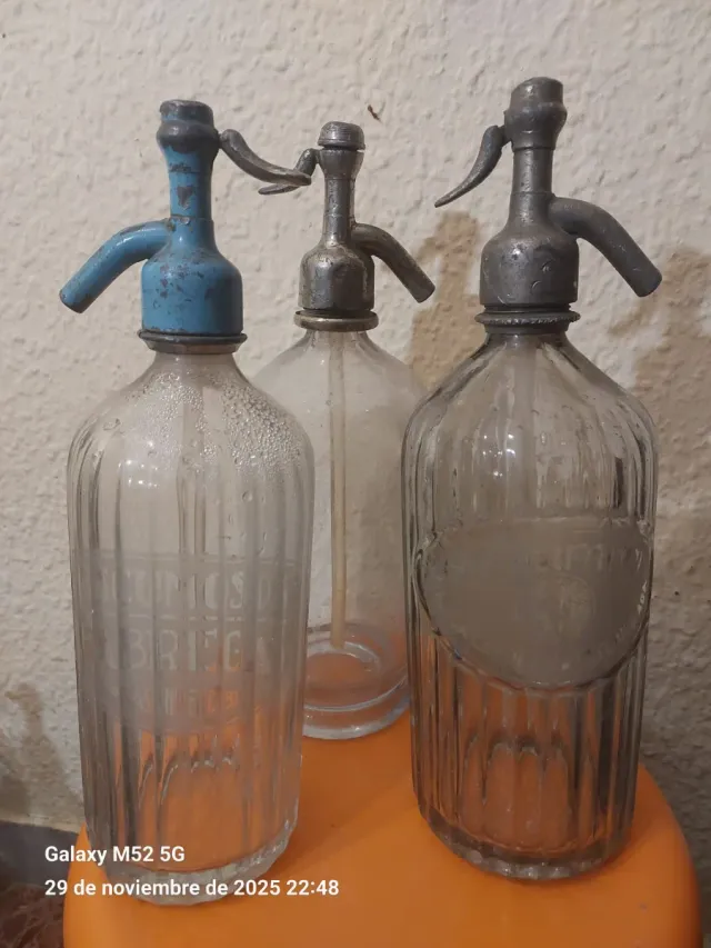 Lote 3 sifones antiguos