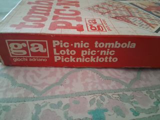 Tombola Vintage Pic.Nic Giochi Adriano