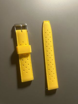 Correa de reloj amarilla 20mm