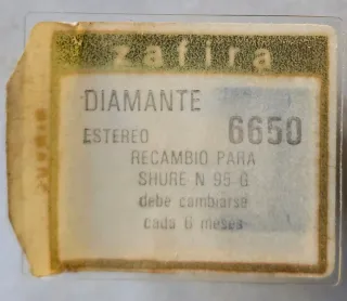 Aguja Tocadiscos Shure N-95 G/DIAMANTE
