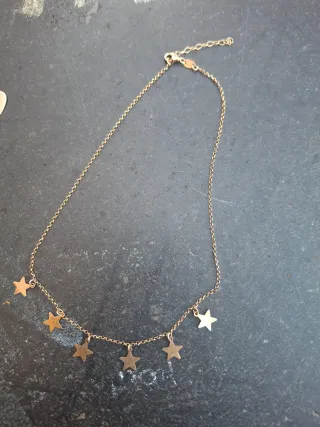 Collana con stelline in argento 925 placcato oro