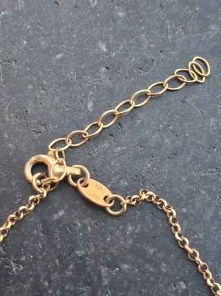 Collana con stelline in argento 925 placcato oro