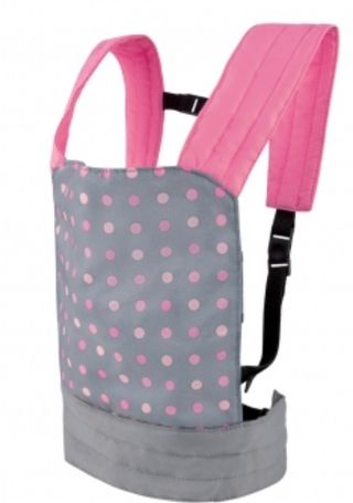 Set per bambole: seggiolino-marsupio-sedia pappa