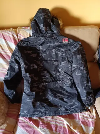 Plumífero Geographical Norway Negro/Gris