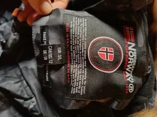 Plumífero Geographical Norway Negro/Gris