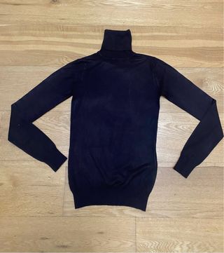 Jersey cuello alto negro