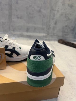 ASICS EX89 Pelle & Camo Bianco Blu Notte Verde