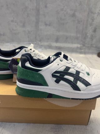 ASICS EX89 Pelle & Camo Bianco Blu Notte Verde