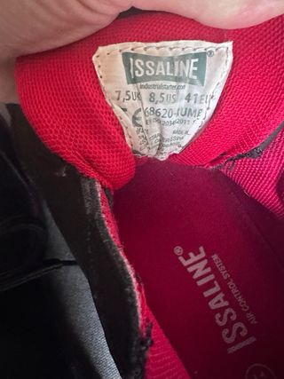 Zapatos de seguridad negros y rosas talla 41