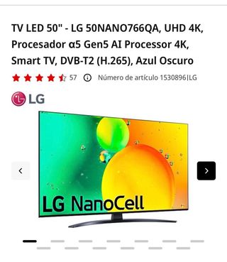 Televisor LG LED 50” 4K CON GARANTÍA