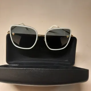 Occhiali da sole Versace bianchi e oro