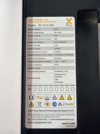 Inversor solar Solax Power X1