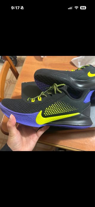 Zapatillas Nike Baloncesto Negras Moradas