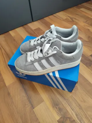 Zapatillas Adidas Campus Grises Blancas