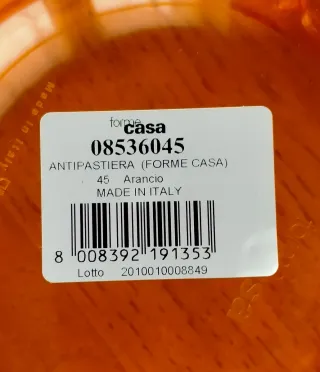 Antipastiera Forme CASA Arancione